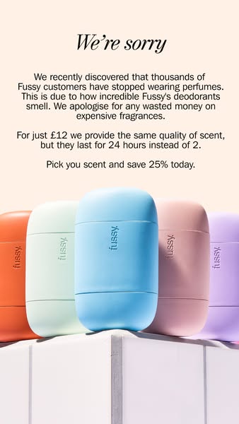 Fussy: We’re sorry, farbige Deodorants